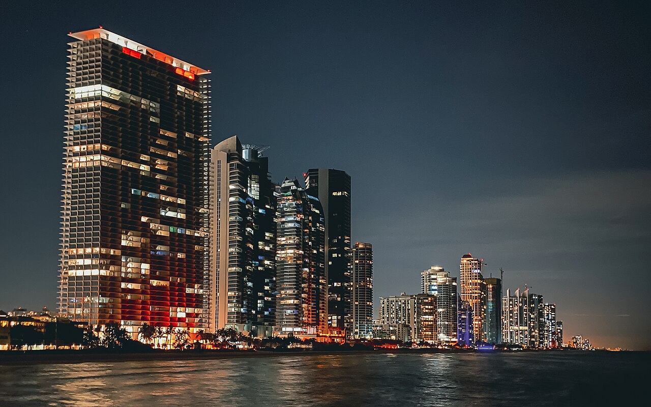 Miami skyline and waterfront